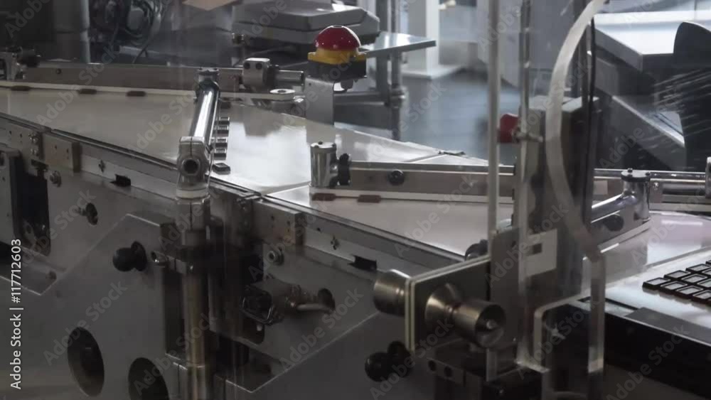 Praline manufacturer in a chocolate factory Praline manufacturer in a chocolate factory