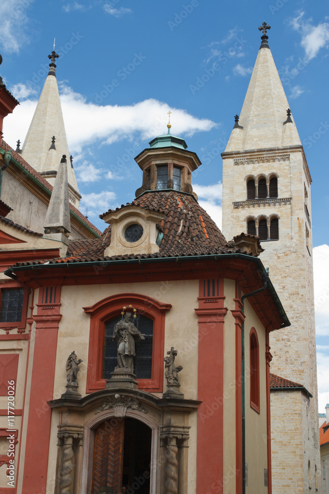 Fototapeta premium St. George's Basilica&nbsp;at Prague Castle, Czech 
