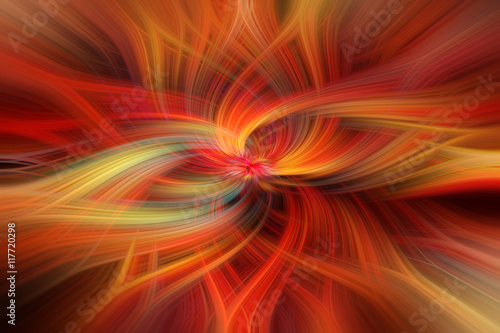 Картината върху платно Orange red yellow colored abstract. Concept  Immense gratitude