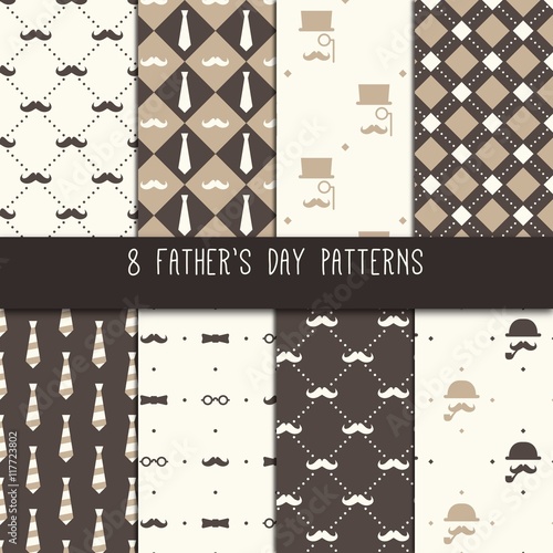 Fathers day patterns collection