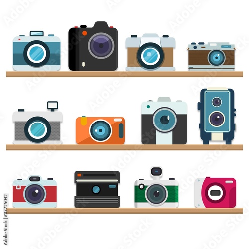 Analog retro cameras