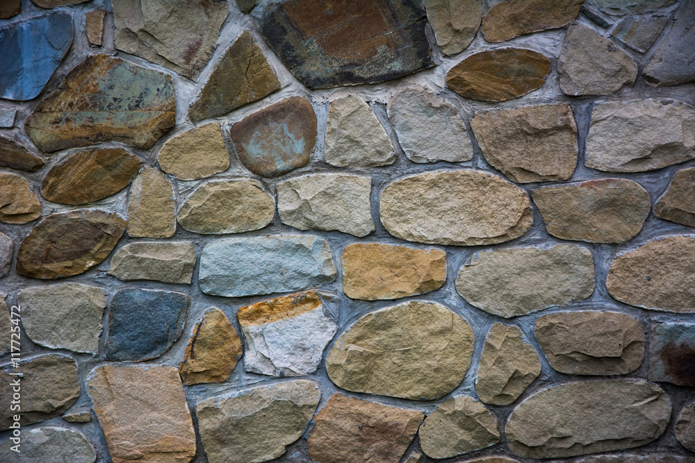 Obraz premium Natural stone fence texture