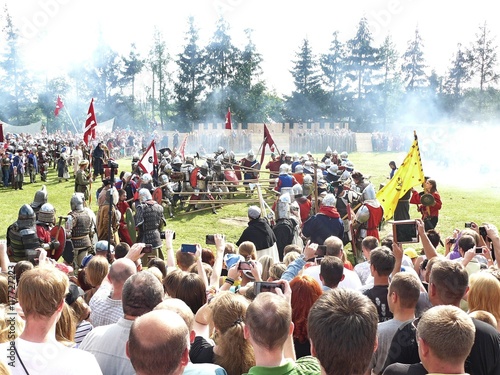 Фото с фестиваля средневекового рыцарства Реконструкция битвы у Грюнвальда.