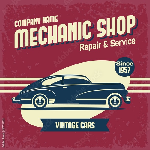 Mechanic shop poster