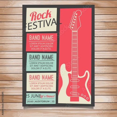 Rock festival poster