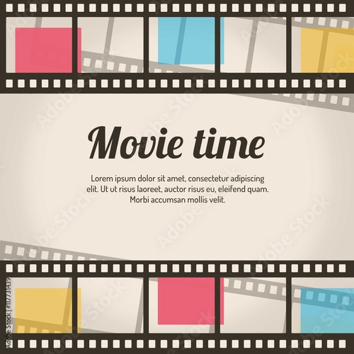 Retro movie time background