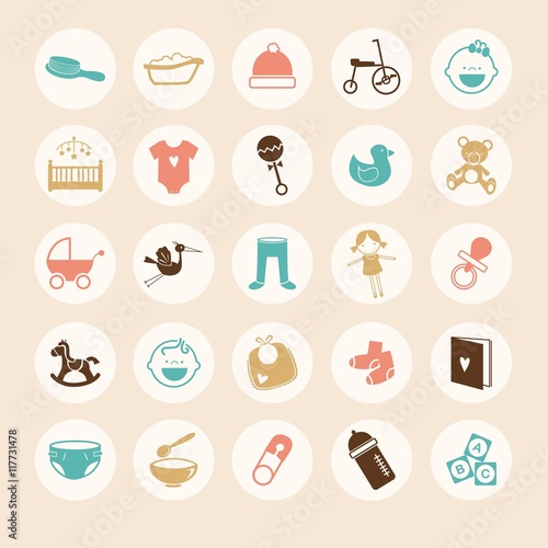 New born icons