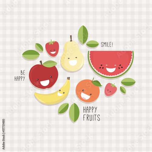 Happy fruits