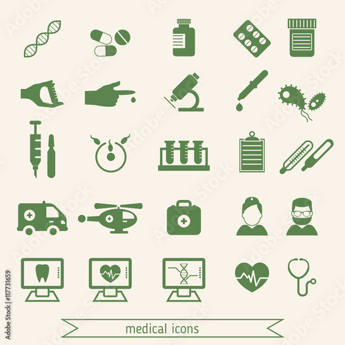 Medical icons set
