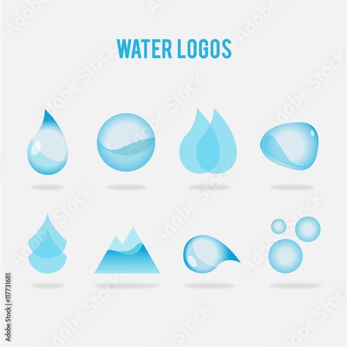 Variety of water logos
