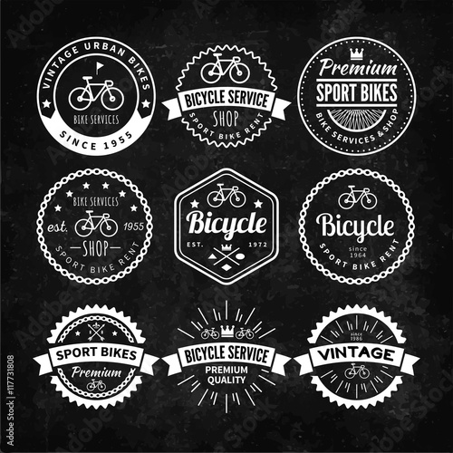 Retro bike badges