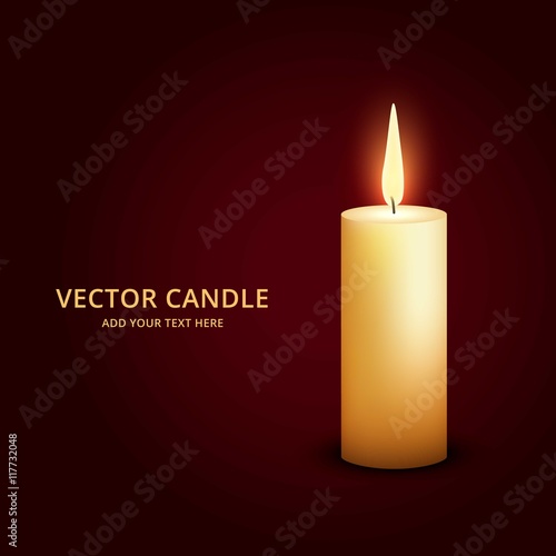 Lighted candle