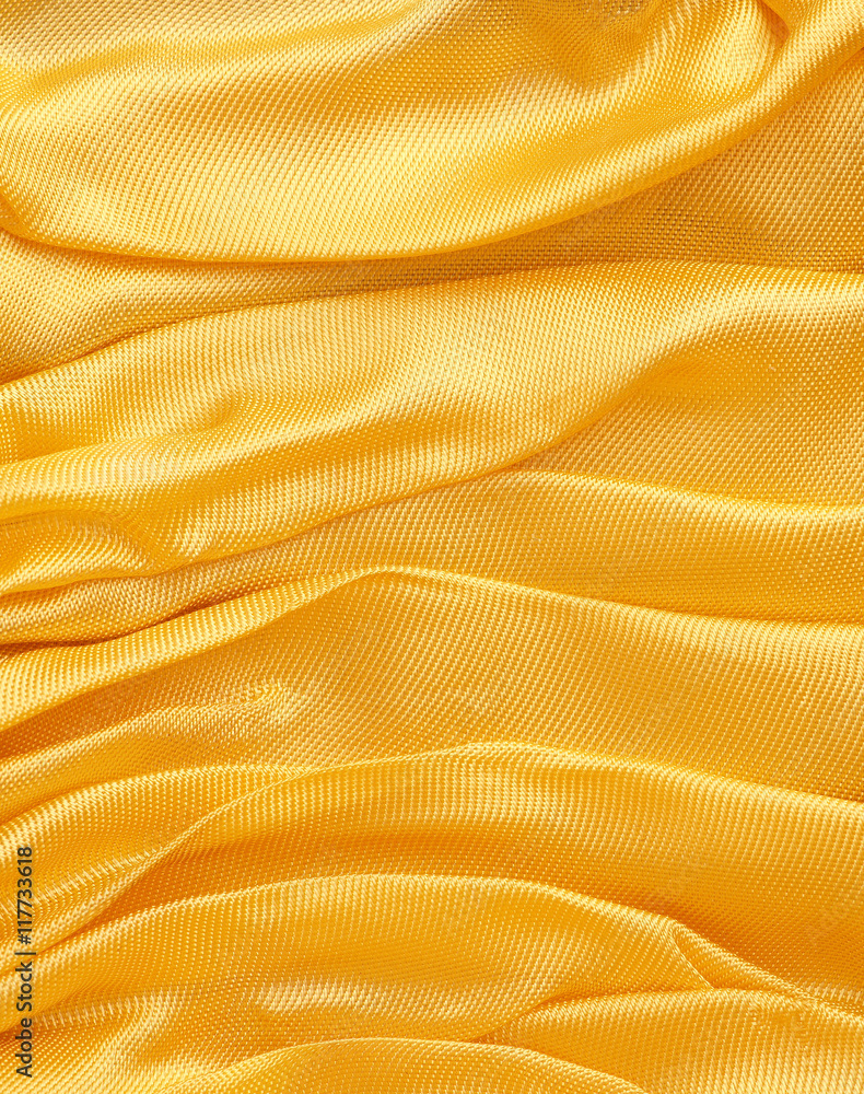 Golden fabric background Golden fabric background