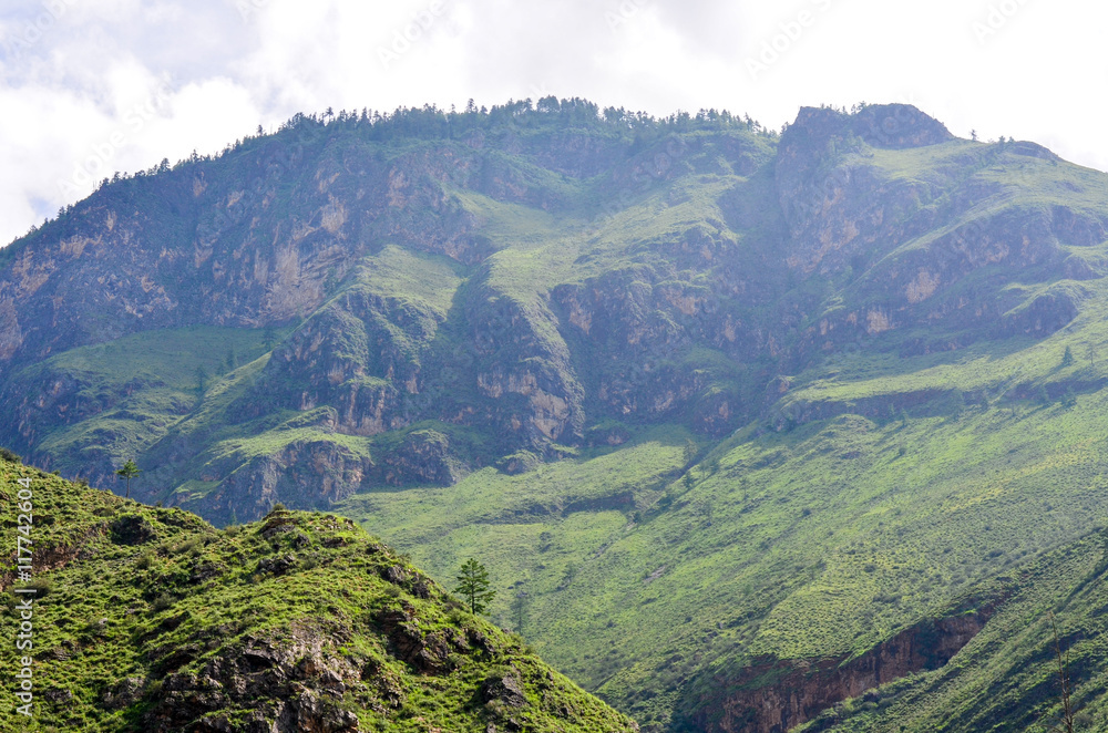Breathtaking View of the Mountain Range Near Thimphu, Bhutan Breathtaking View of the Mountain Range Near Thimphu, Bhutan