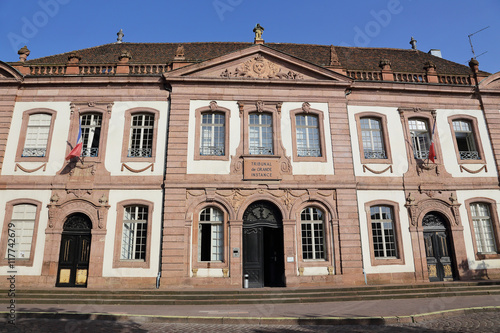 Tableau sur toile tribunal de la ville de Colmar (Alsace, France)