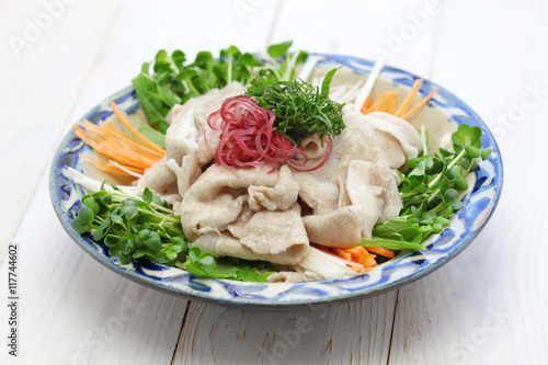 rei shabu, cold pork salad, japanese summer cuisine