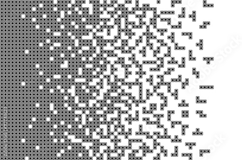 Tetris game Pixel abstract mosaic background