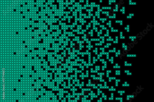 Tetris game Pixel abstract mosaic background