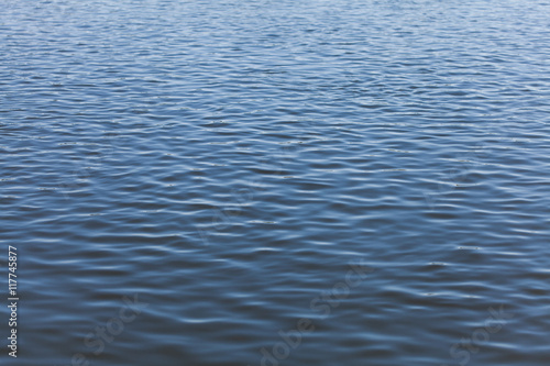 Water surface of river with ripples, abstract background