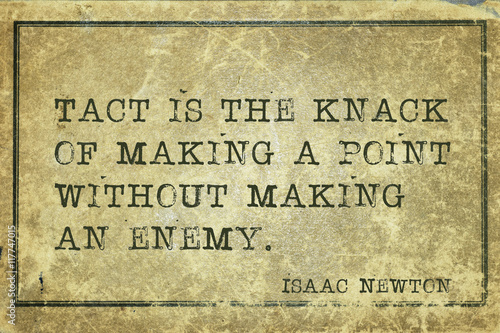  tact is knack Newton photo