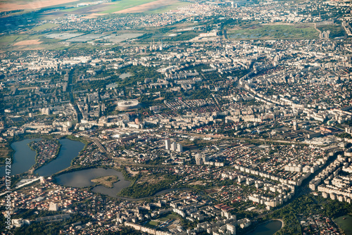 Aerial View Of Bucharest City In Romania © radub85