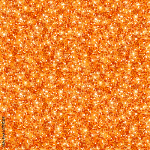 Orange Glitter Texture, Seamless Sequins Pattern
