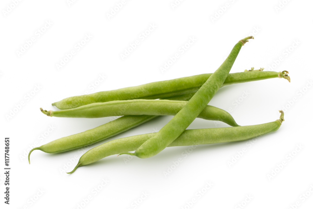Green beans isolated on a white background. Green beans isolated on a white background.