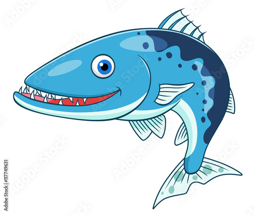 Cartoon barracuda