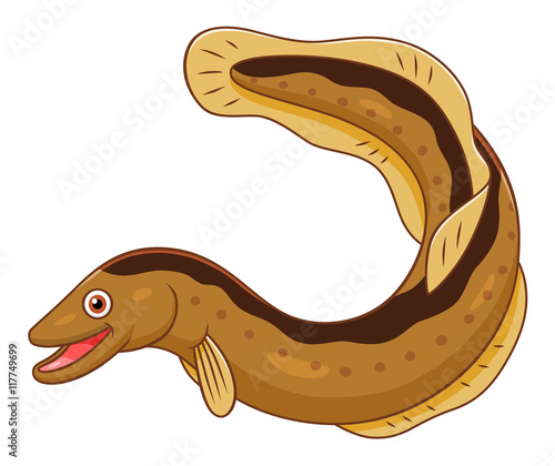 Cartoon eel
