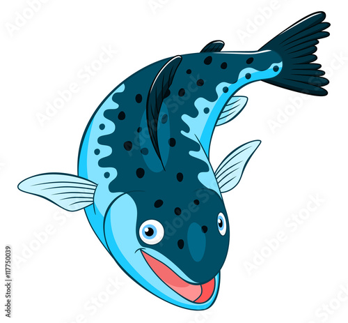 Cartoon salmon
