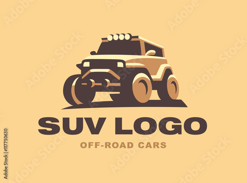 SUV logo car emblem, color version