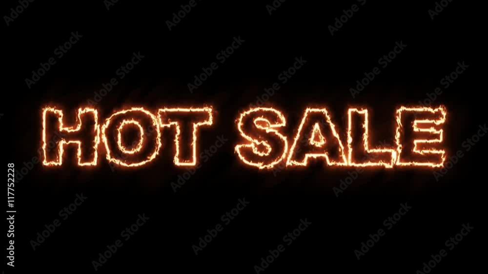 Hot sale text from letters of fire in 4k ultra hd Hot sale text from letters of fire in 4k ultra hd