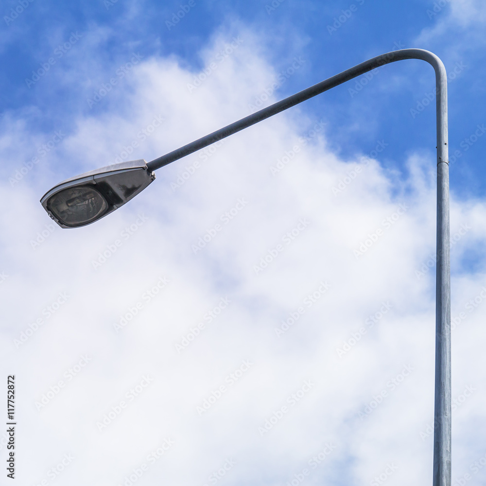 lamp post electricity industry with blue sky lamp post electricity industry with blue sky