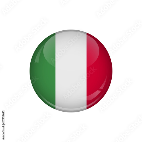 Free Download Flag of Italy. A round button with a glare. Round Flag emblem. - GFXLoad