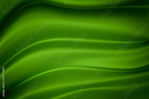 Green silk texture, 3d rendering