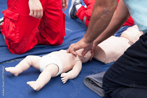 Obraz na płótnie First aid training course