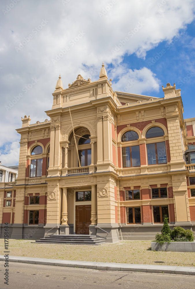 Historical theater building in the center of Groningen