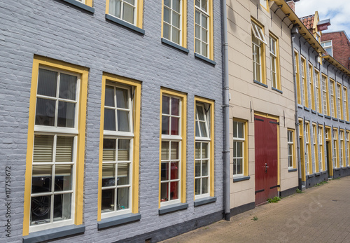 Old houses in the historical center of Groningen
