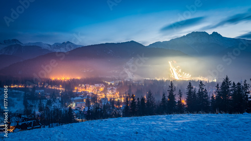 Zakopane during the skiing ...