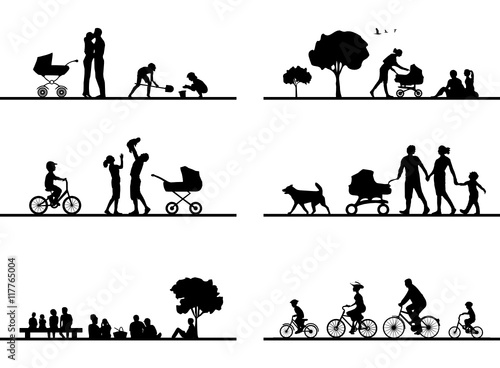 SIlhouette Familien