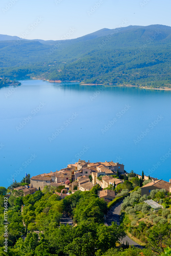 Sainte Croix Du Verdon Provence, Alpes, France - View of the place