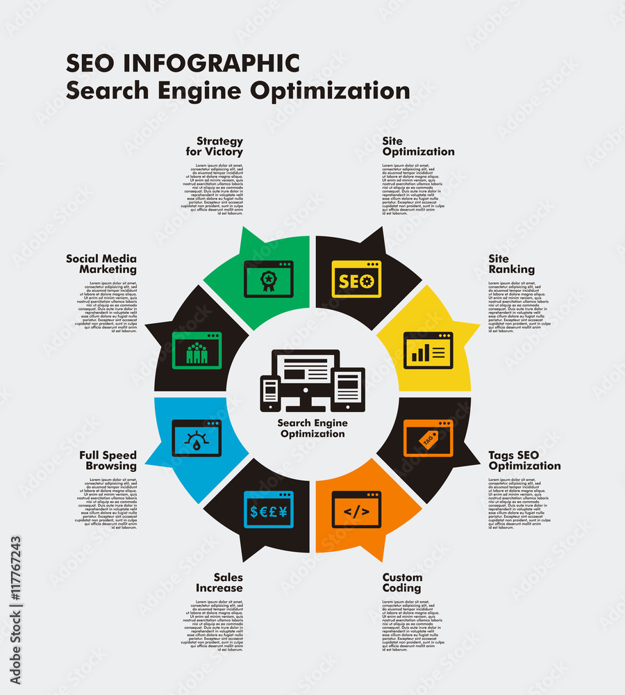 SEO infographic template