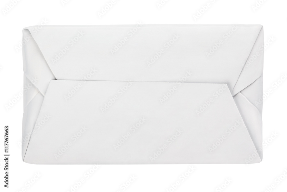 Spread butter wrap box package isolated on white Spread butter wrap box package isolated on white