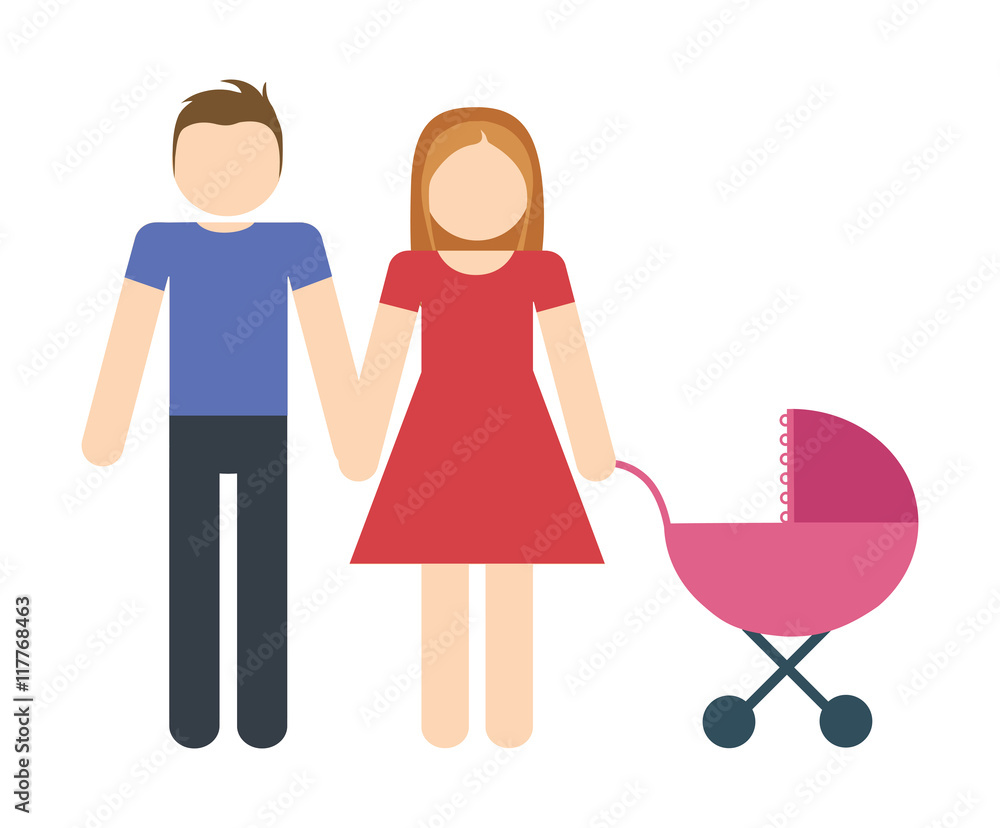 Avatar Family design represented by parents and baby icon. Colorfull and Isolated illustration. Avatar Family design represented by parents and baby icon. Colorfull and Isolated illustration.