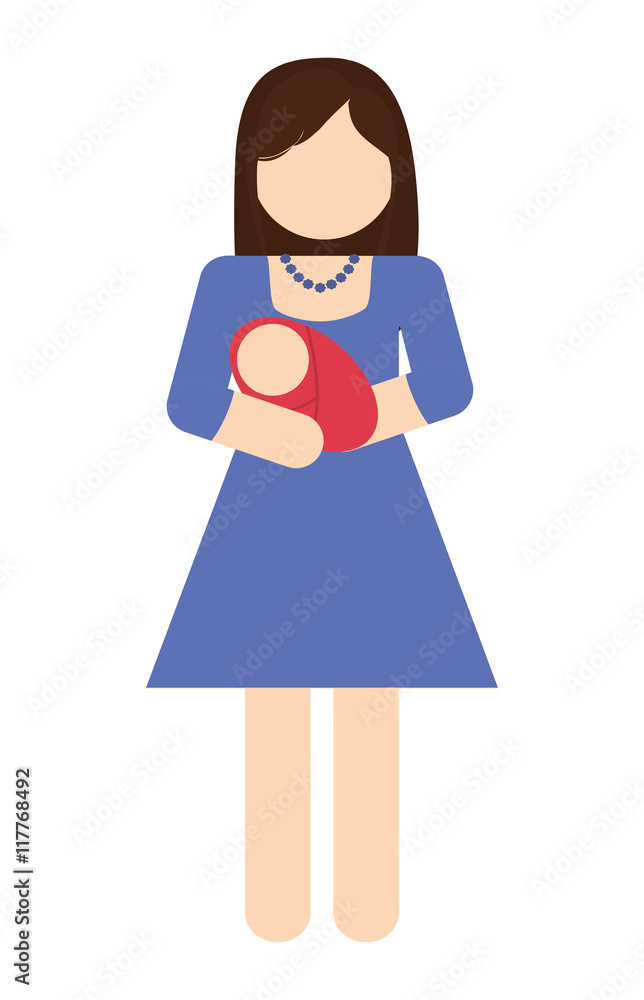Avatar Family design represented by mother and baby icon. Colorfull and Isolated illustration. Avatar Family design represented by mother and baby icon. Colorfull and Isolated illustration.