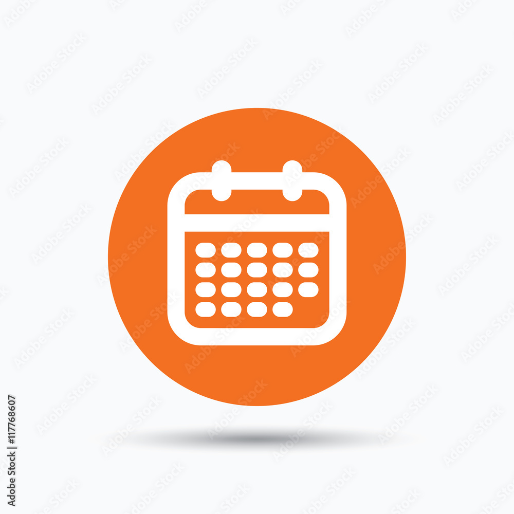 Calendar icon. Events reminder sign. Calendar icon. Events reminder sign.