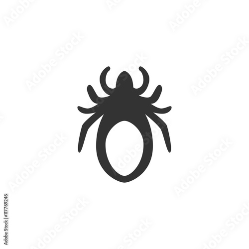 Mite icon isolated on a white background
