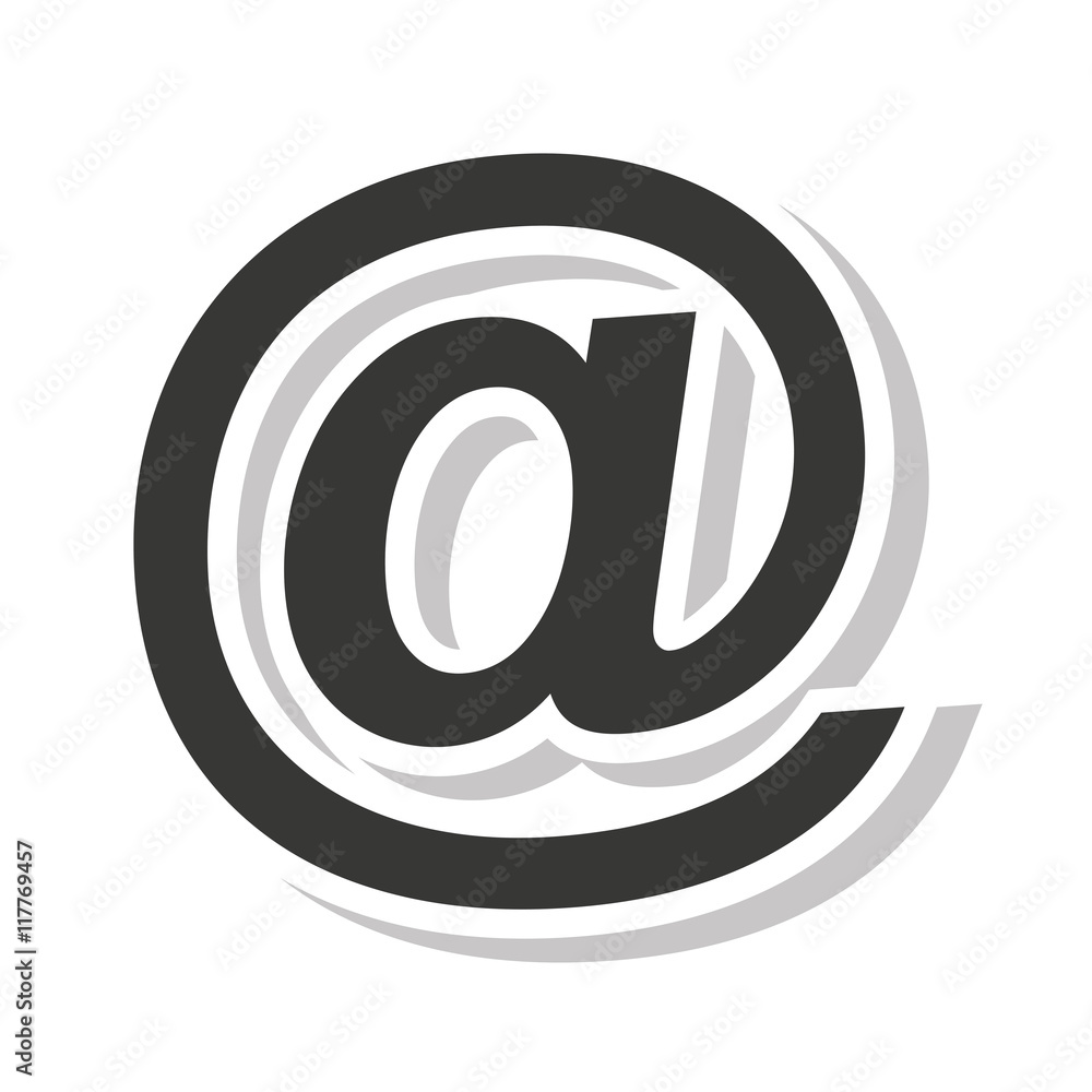 arroba symbol social icon arroba symbol social icon