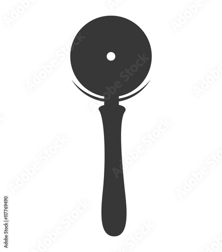 Kitchen dishware isolated flat icon, vector illustration.