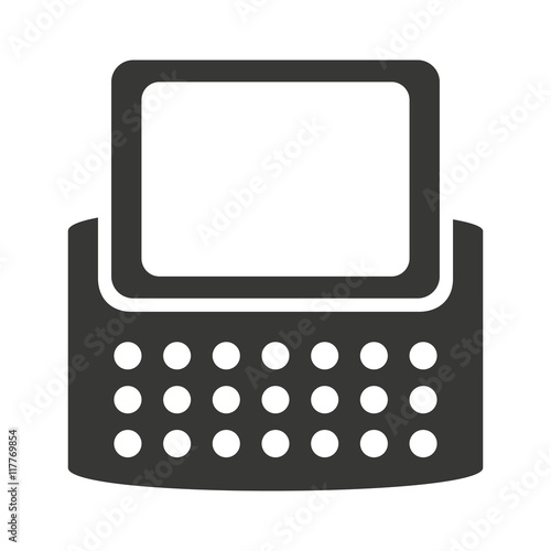 cellphone silhouette isolated icon